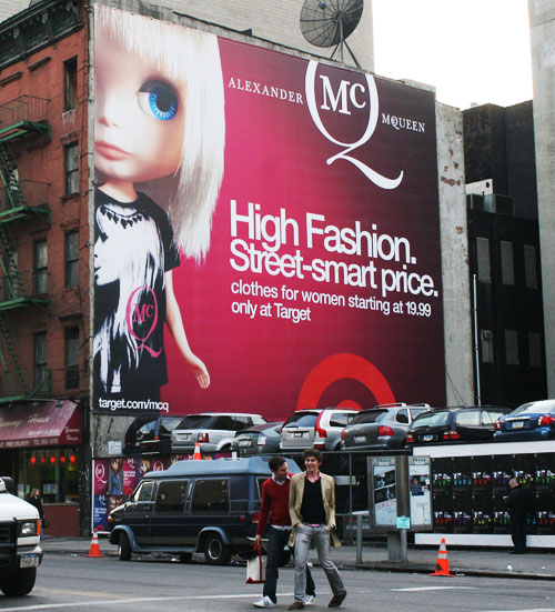 Billboard New York mcqueen mcq target blythe posters nyc